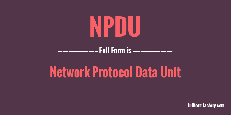 npdu-full-form
