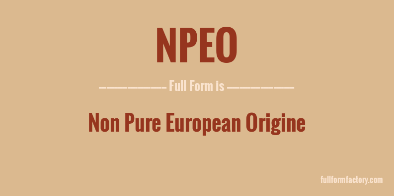npeo-full-form