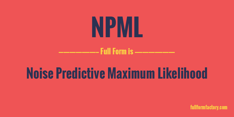 npml-full-form
