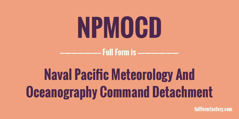 npmocd-full-form
