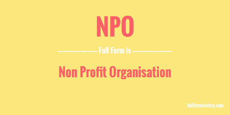 npo-full-form