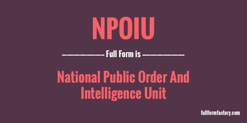 npoiu-full-form