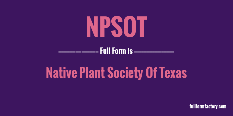 npsot-full-form