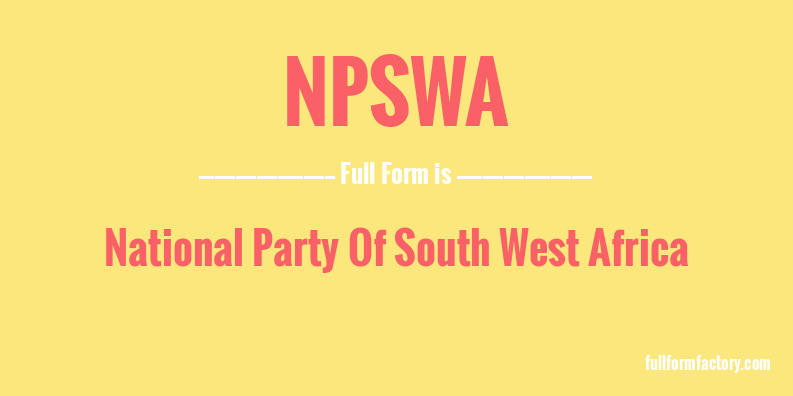 npswa-full-form