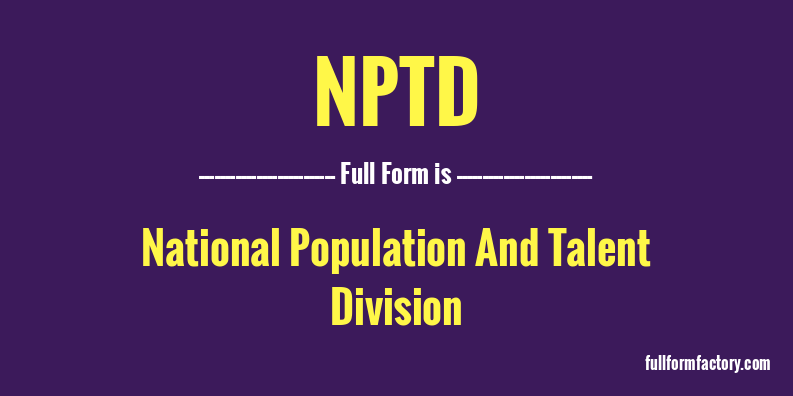 nptd-full-form