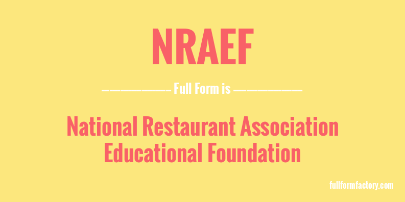 nraef-full-form