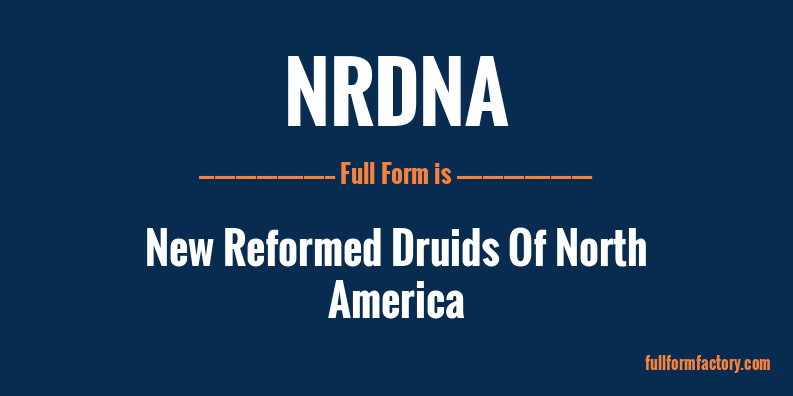 nrdna-full-form