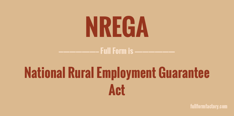 nrega-full-form