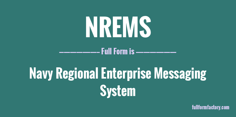 nrems-full-form