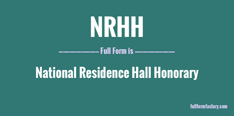 nrhh-full-form