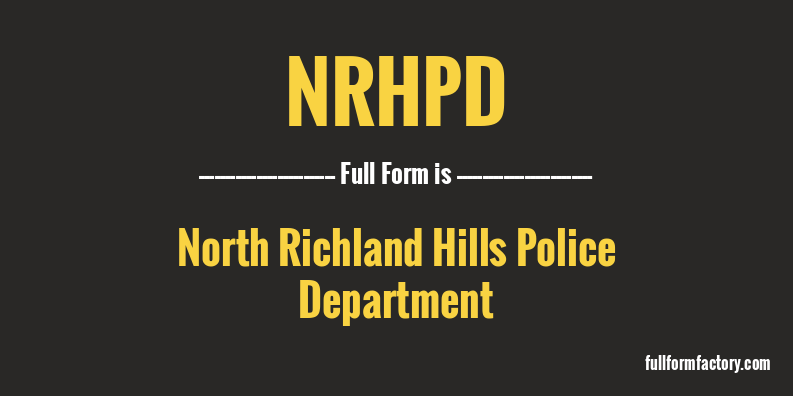 nrhpd-full-form