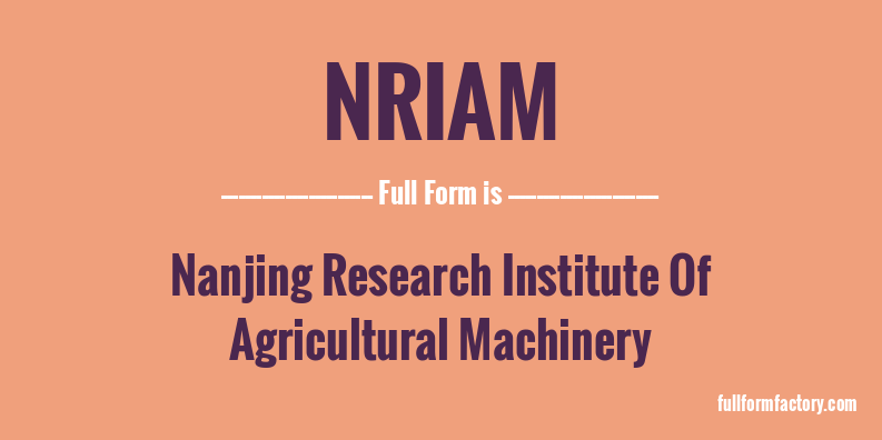 nriam-full-form