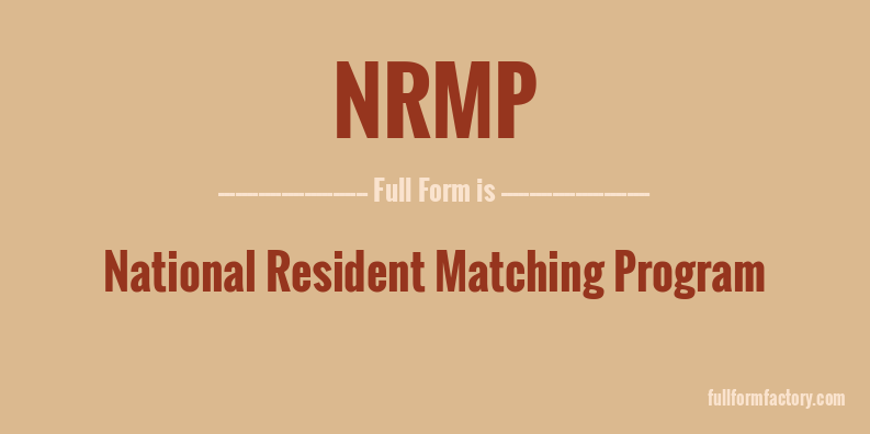nrmp-full-form