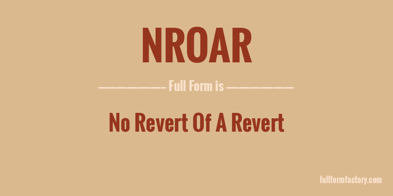 nroar-full-form