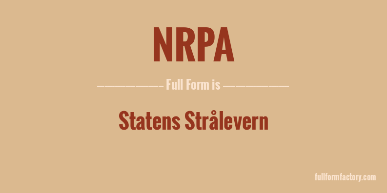 nrpa-full-form