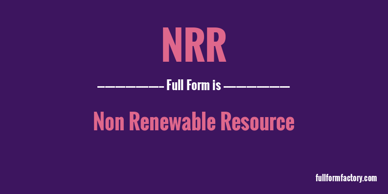 nrr-full-form