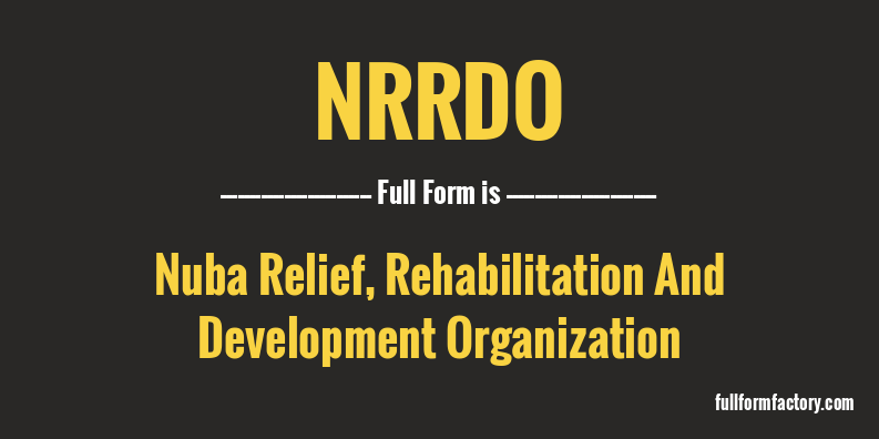 nrrdo-full-form