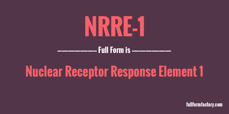 nrre-1-full-form