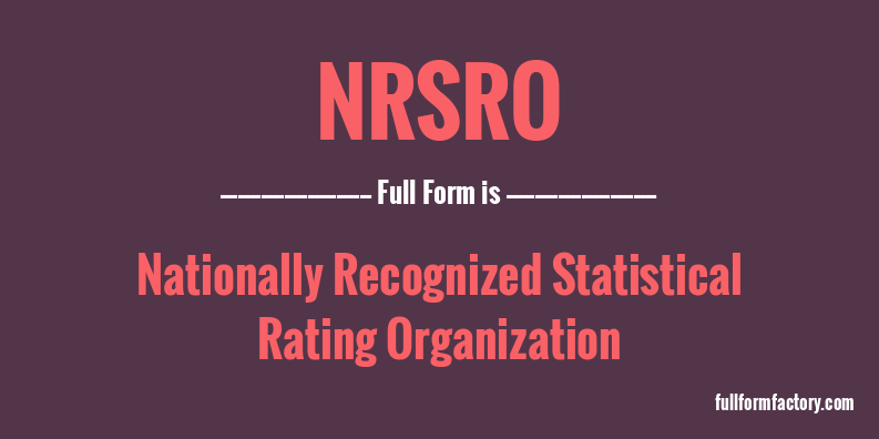 nrsro-full-form