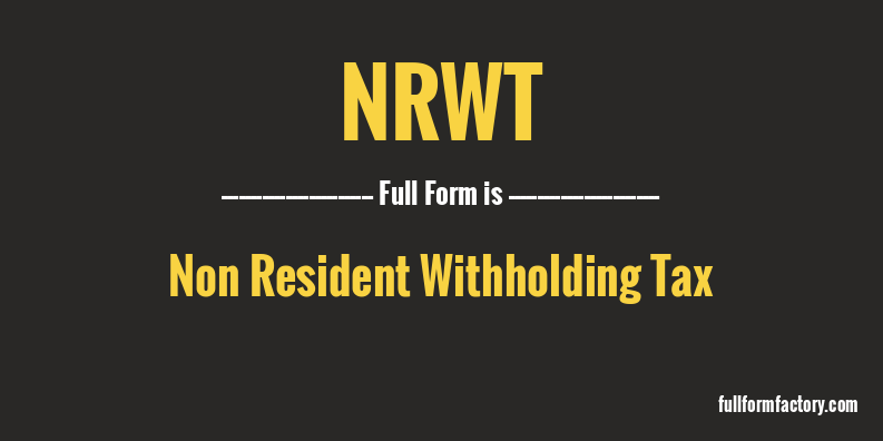 nrwt-full-form