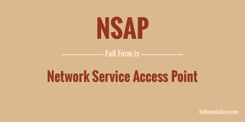 nsap-full-form