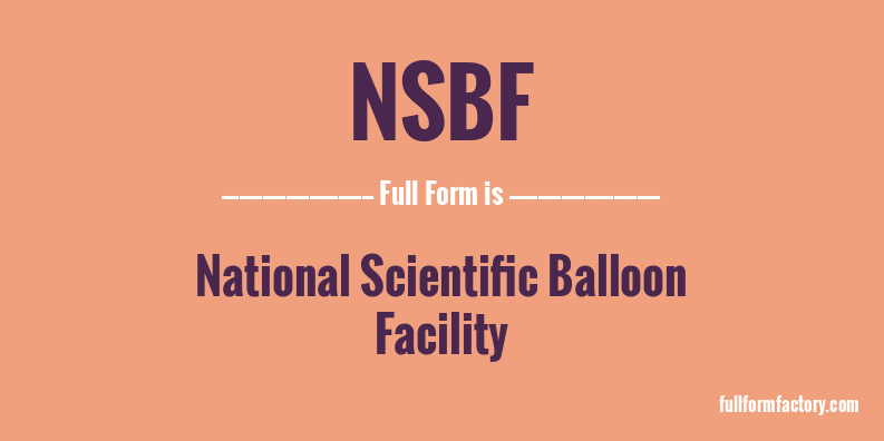 nsbf-full-form