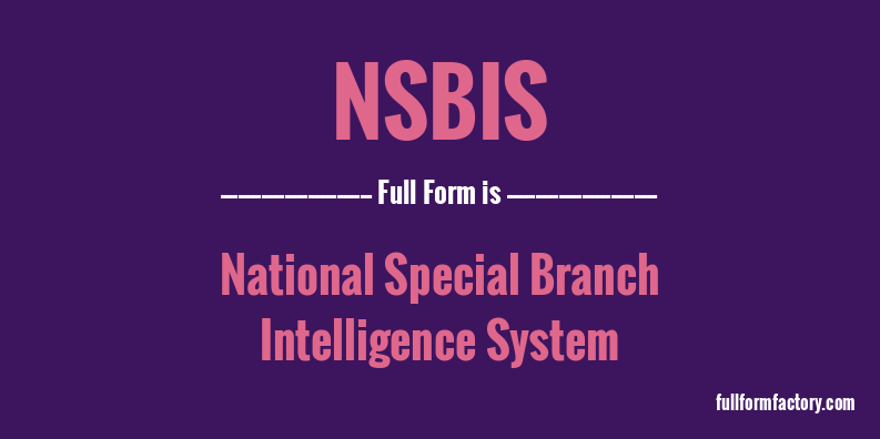 nsbis-full-form