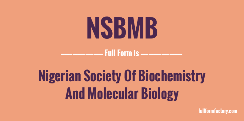 nsbmb-full-form