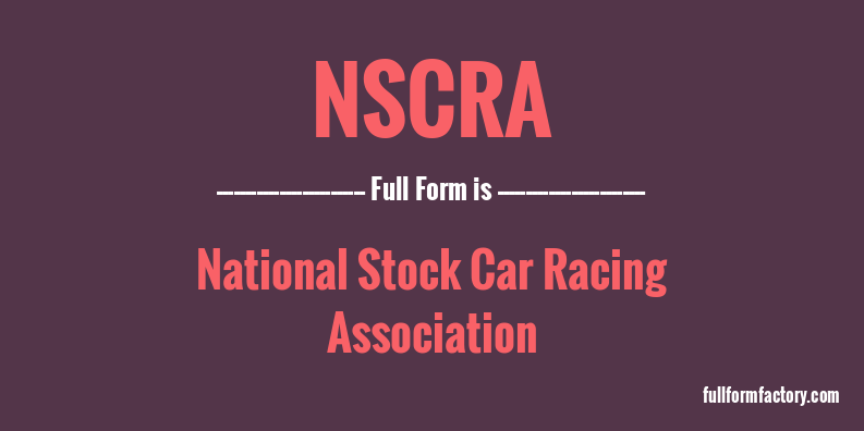 nscra-full-form