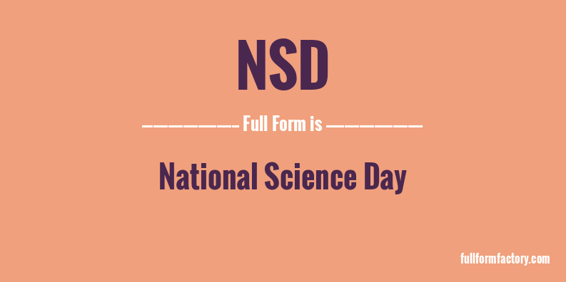 nsd-full-form