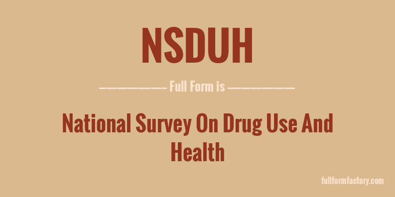 nsduh-full-form