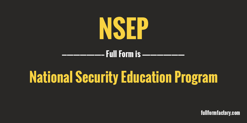 nsep-full-form