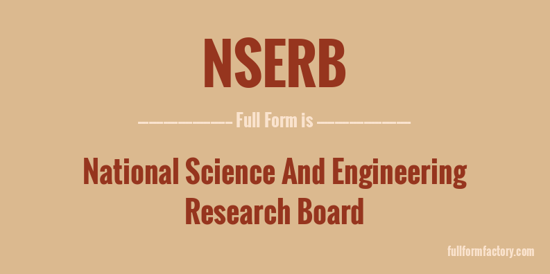 nserb-full-form