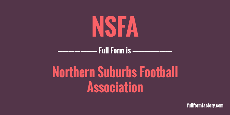 nsfa-full-form