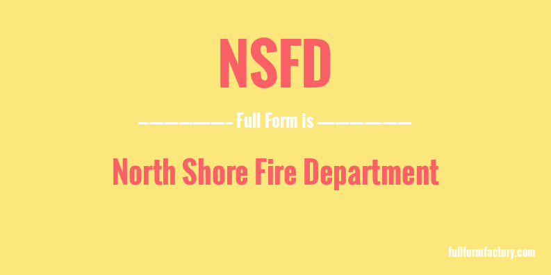 nsfd-full-form