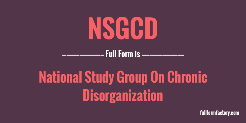 nsgcd-full-form
