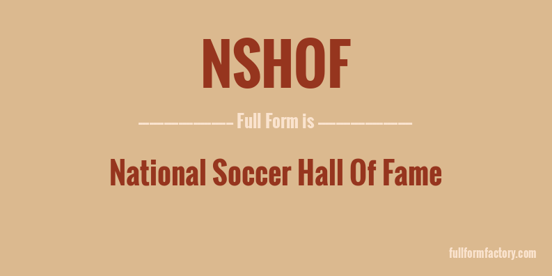 nshof-full-form