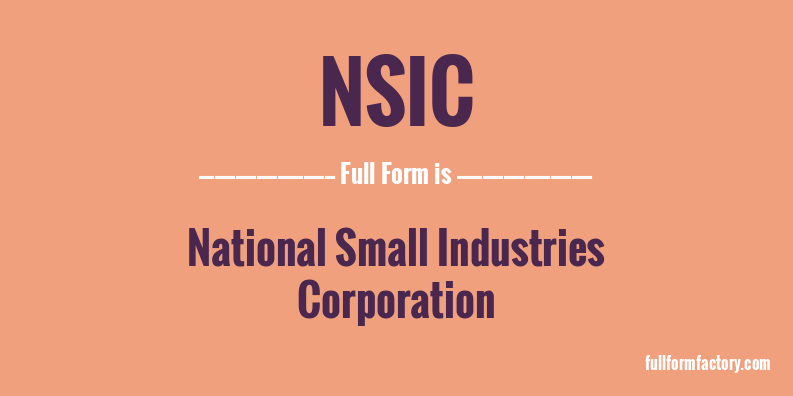 nsic-full-form