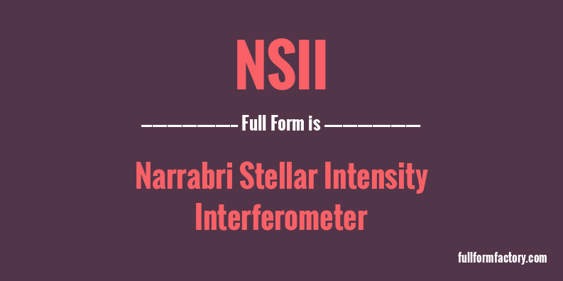 nsii-full-form