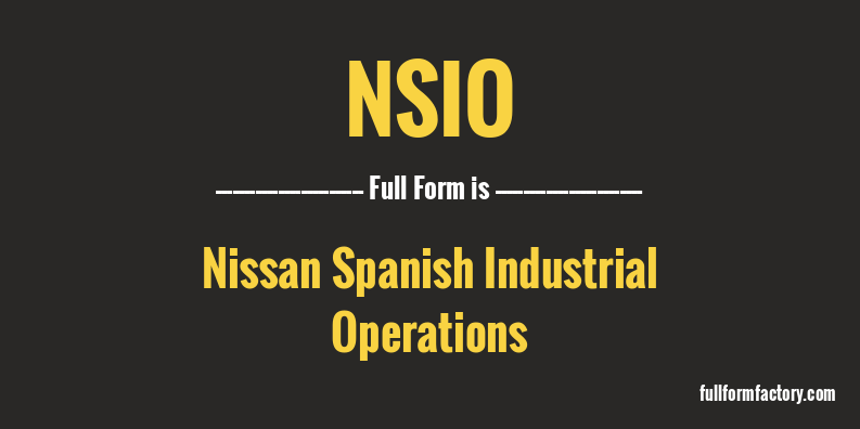 nsio-full-form