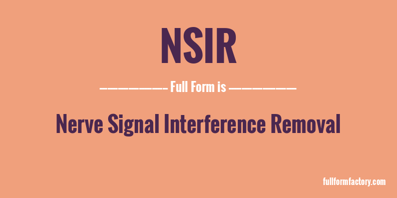 nsir-full-form