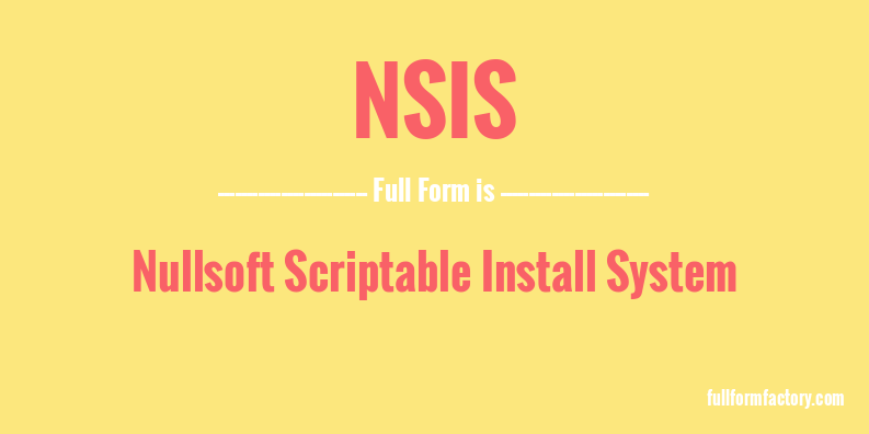 nsis-full-form