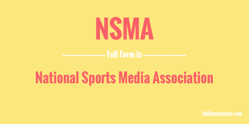 nsma-full-form