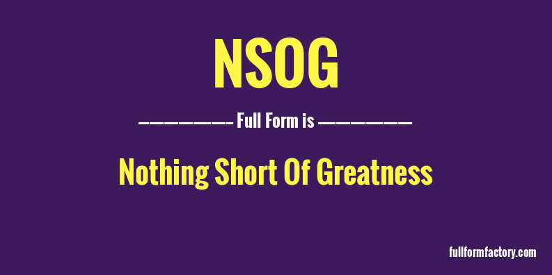 nsog-full-form