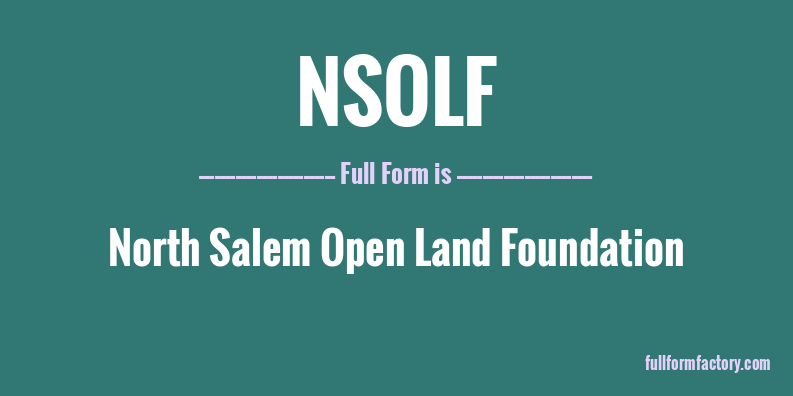 nsolf-full-form