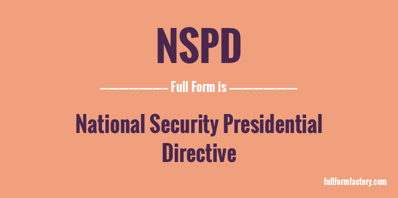 nspd-full-form