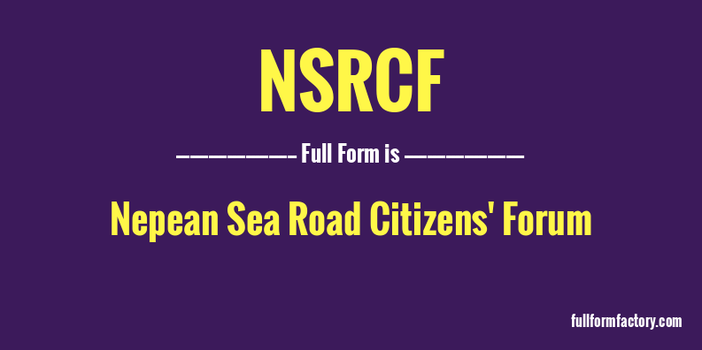 nsrcf-full-form