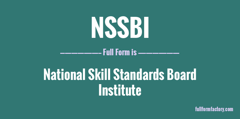 nssbi-full-form