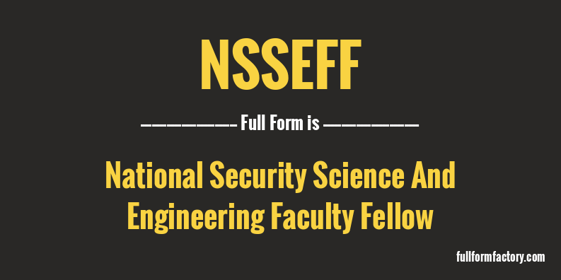 nsseff-full-form