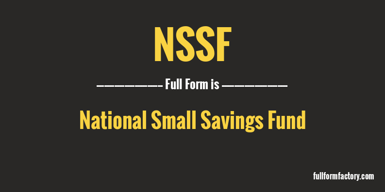 nssf-full-form